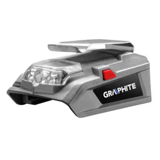 USB akkumulátortöltő és zseblámpa, 18V, Energy , Grafit