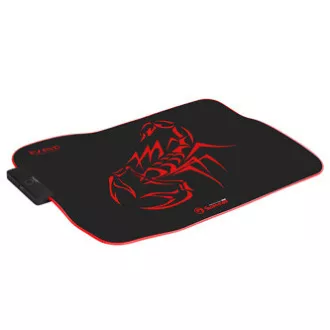 RGB egérpad, MG8, gaming, fekete, 350 x 250 mm, 3 mm, Marvo, RGB háttérvilágítás