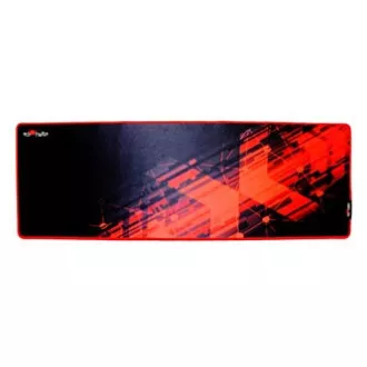 Egérpad, P2-XL, játék, fekete és piros, 78 x 27 x 0,4 cm, Red Fighter, piros harcos