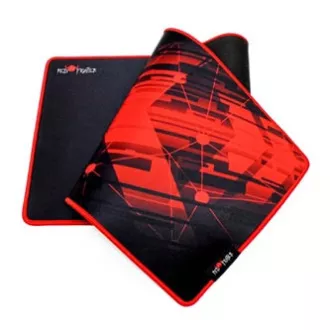 Egérpad, P2-XL, játék, fekete és piros, 78 x 27 x 0,4 cm, Red Fighter, piros harcos