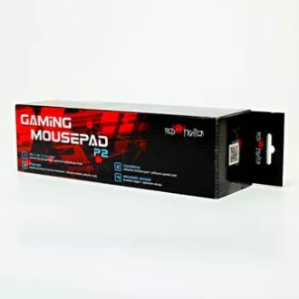 Egérpad, P2-XL, játék, fekete és piros, 78 x 27 x 0,4 cm, Red Fighter, piros harcos