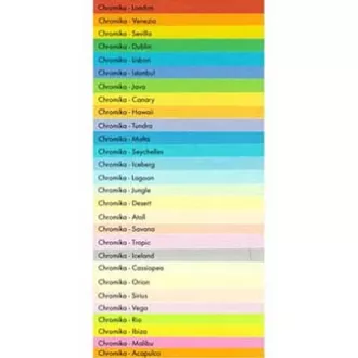 Xerográfiai papír Coloraction, Venezia, A4, 80 g/m2, sötét narancssárga, 500 lap, tintasugaras nyomtatásra alkalmas