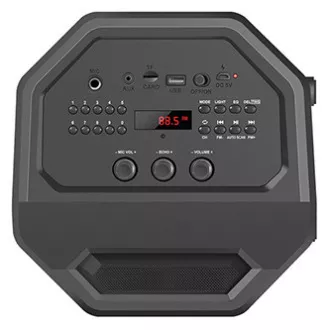 Defender Speaker Rage, Li-Ion, 2.0, 50W, fekete, hangerőszabályzó, LED háttérvilágítás, BT 5.0, TWS, távirányító, 45Hz