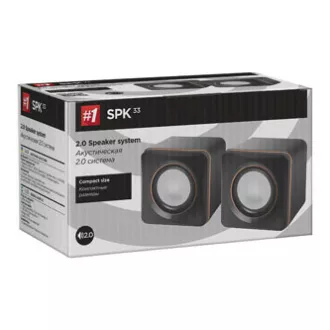 Defender hangszórók SPK-33, 2.0, 5W, fekete, kompakt méretben Defender hangszórók SPK-33, 2.0, 5W, fekete, kompakt méretben