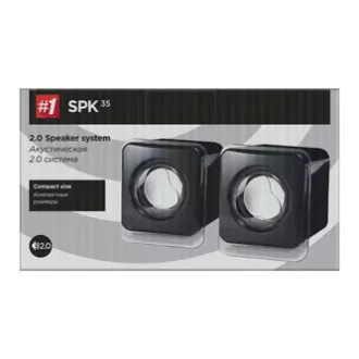 Defender Speakers SPK-35, 2.0, 5W, fekete, kompakt méretben