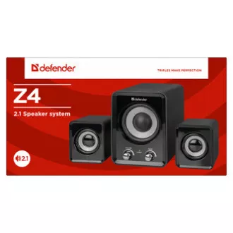 Defender Speakers Z4, 2.1, 11W, fekete, hangerőszabályzó, basszusszabályzó, 50Hz~20kHz Defender Speakers Z4, 2.1, 11W, fekete, hangerőszabályzó, basszusszabályzó, 50Hz~20kHz