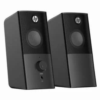 HP hangszórók DHS-2101, 2.0, 6W, fekete, hangerőszabályzó, asztali, 3,5 mm-es jack (USB), ELADÓ