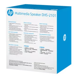 HP hangszórók DHS-2101, 2.0, 6W, fekete, hangerőszabályzó, asztali, 3,5 mm-es jack (USB), ELADÓ