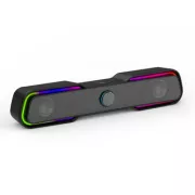 HP Soundbar DHE-6002, 2.0, 6 W, fekete, háttérvilágítással