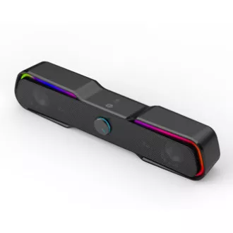 HP Soundbar DHE-6002, 2.0, 6 W, fekete, háttérvilágítással