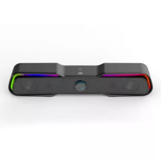 HP Soundbar DHE-6002, 2.0, 6 W, fekete, háttérvilágítással