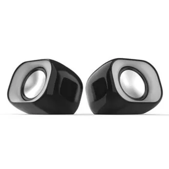 HP hangszórók DHS-2111, 2.0, 6W, fekete, hangerőszabályzó, műanyagból készült HP hangszórók DHS-2111, 2.0, 6W, fekete, hangerőszabályzó, műanyagból készült