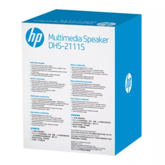 HP hangszórók DHS-2111S, 2.1, 11W, fekete, hangerőszabályzó, műanyagból készült
