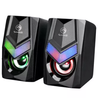 Marvo hangszórók SG-118, 6W, fekete, háttérvilágítással