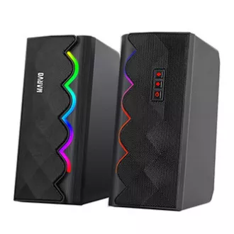 Marvo hangszórók SG-269, 6W, fekete, Bluetooth, háttérvilágítással