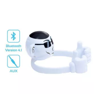 Promate Bluetooth hangszóró Ape, Li-Ion, 1.0, 3W, fehér, gyerekeknek, telefontartó, ELADÓ