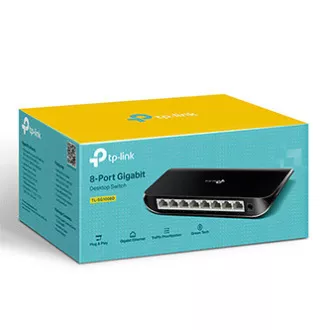 TP-LINK asztali kapcsoló TL-SG1008D 1000Mbps, auto MDI/MDIX TP-LINK asztali kapcsoló TL-SG1008D 1000Mbps, auto MDI/MDIX