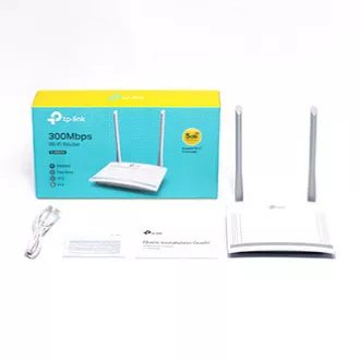 TP-LINK router TL-WR820N 2.4GHz, extender, hozzáférési pont, IPv6, 300Mbps, külső fix antenna, 802.11n, VLAN, WPS, vendég hálózat