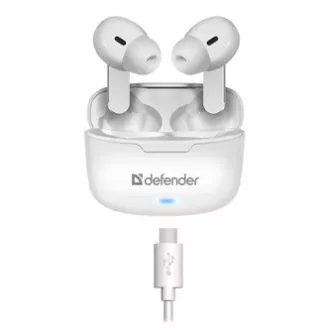 Defender Twins 903, fejhallgató mikrofonnal, vezeték nélküli fehér, fülhallgató, BT 5.0, TWS, bluetooth töltő tok, ELADÓ