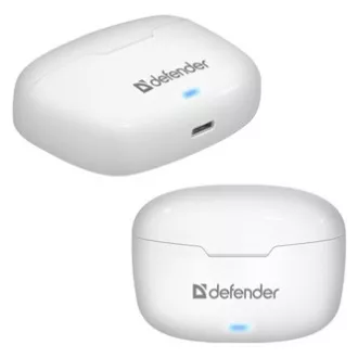 Defender Twins 903, fejhallgató mikrofonnal, vezeték nélküli fehér, fülhallgató, BT 5.0, TWS, bluetooth töltő tok, ELADÓ