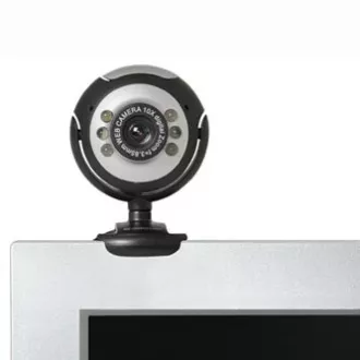 Defender C-110 webkamera, fekete/szürke 0.3 Mpix, USB 2.0, laptophoz/LCD-hez