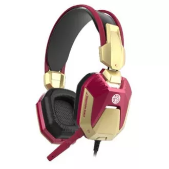 E-blue IRON MAN EHS908 játék headset mikrofonnal, vezetékes, piros, 2x 3,5 mm-es jack USB, ELADÓ E-blue IRON MAN EHS908 játék headset mikrofonnal, vezetékes, piros, 2x 3,5 mm-es jack USB, ELADÓ