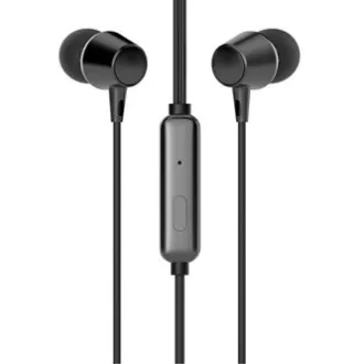 HP DHE-7000 fejhallgató mikrofonnal, vezetékes, fekete, 2.0, 3,5 mm-es fülhallgató csatlakozóval