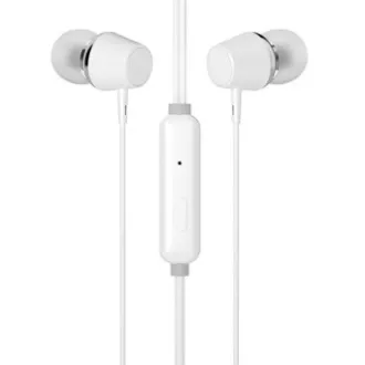 HP DHE-7000 fejhallgató mikrofonnal, vezetékes, fehér, 2.0, 3,5 mm-es fülhallgató csatlakozóval