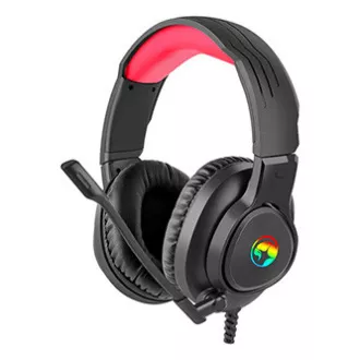 Marvo HG8958 fejhallgató mikrofonnal, vezetékes, fekete, játék, 3,5 mm-es jack   elosztó   USB