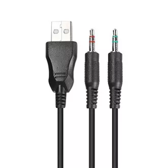 Marvo HG8901 fejhallgató mikrofonnal, vezetékes, fekete, USB