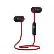 Powerton LIFE ARIVO vezeték nélküli bluetooth fejhallgató, fekete és piros színben