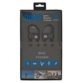 YZSY DINOX fejhallgató mikrofonnal, vezeték nélküli, fekete, bluetooth, bluetooth