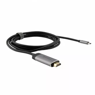 USB (3.1) hub 1 portos, 49144, szürke, kábel hossza 1,5 m, Verbatim, USB C HDMI adapterhez