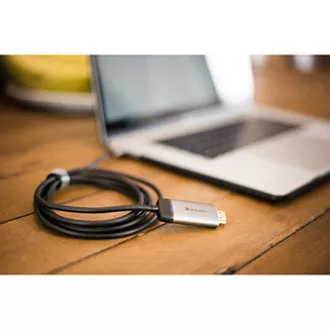USB (3.1) hub 1 portos, 49144, szürke, kábel hossza 1,5 m, Verbatim, USB C HDMI adapterhez
