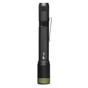 LED-es zseblámpa, 2xAA, fém, fekete, 150lm, C33