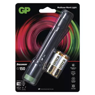 LED-es zseblámpa, 2xAA, fém, fekete, 150lm, C33 LED-es zseblámpa, 2xAA, fém, fekete, 150lm, C33