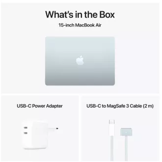 Apple MacBook Air 15.3" 2880x1864/10C M4/10C GPU/16GB/256GB_SSD/US/silver (2025) amerikai verzió billentyűzet