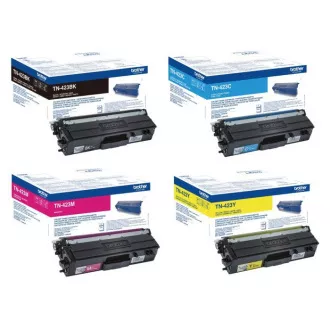 Brother TN423BK, TN423C, TN423M, TN423Y - toner, black + color (fekete + színes)
