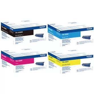 Brother TN426BK, TN426C, TN426M, TN426Y - toner, black + color (fekete + színes)