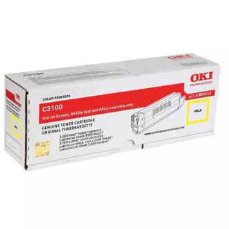 Oki C3100 (42804513) - toner, yellow (sárga) Oki C3100 (42804513) - toner, yellow (sárga)