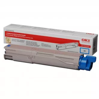 Oki C3300n (43459331) - toner, cyan (azúrkék)
