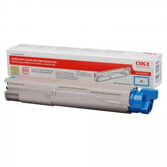 Oki 3520 (43459371) - toner, cyan (azúrkék)