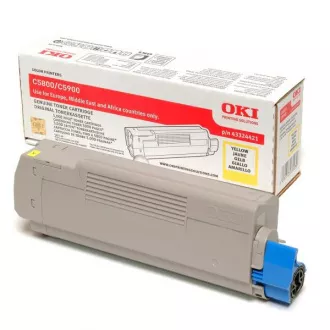 Oki 5550 (43324421) - toner, yellow (sárga)
