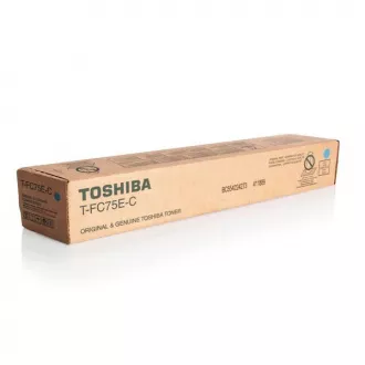 Toshiba T-FC75E-C - toner, cyan (azúrkék)
