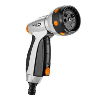NEO TOOLS szórópisztoly 7 funkció, CLICK ON/OFF, narancssárga/fekete, 15-706
