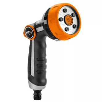 NEO TOOLS szórópisztoly 5 funkcióval, hüvelykujjal ON/OFF, narancs/fekete, 15-708 NEO TOOLS szórópisztoly 5 funkcióval, hüvelykujjal ON/OFF, narancs/fekete, 15-708