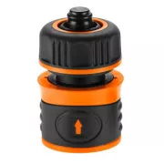 NEO TOOLS gyorscsatlakozó STOP funkcióval, műanyagból, 1/2", narancssárga-fekete, 15-721