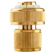 NEO TOOLS gyorscsatlakozó STOP funkcióval, 3/4" sárgaréz, arany, 15-733