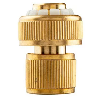 NEO TOOLS gyorscsatlakozó STOP funkcióval, 3/4" sárgaréz, arany, 15-733