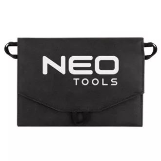 Hordozható napelemes panel töltővel, Neo Tools, 15 W, 90-140